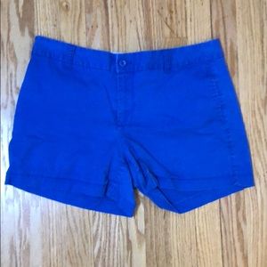 Blue khaki shorts